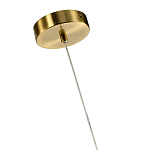 Подвесной светильник светодиодный с белым плафоном в виде цветка из фарфора и стали Flower Light Gold варинант исполнения - 2 | Loft Concept в Волгограде