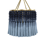 Люстра синяя плетеная с кисточками Boho Tassel Chandelier варинант исполнения - 1 | Loft Concept в Волгограде