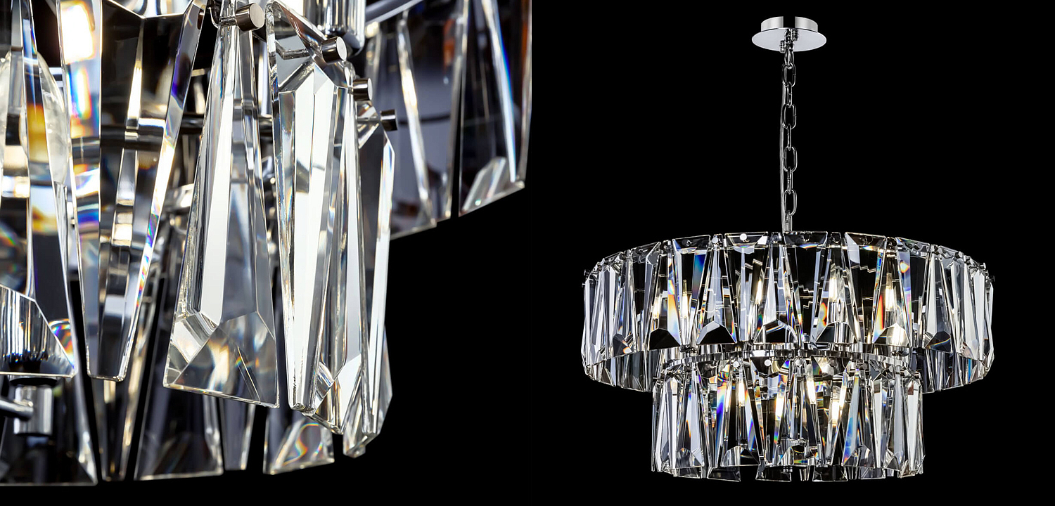 Люстра Ruby Crystal Chandelier Chrome 68 Люстра Ruby Crystal Chandelier Chrome 68 - Loft-Concept в Волгограде