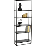 Металлический стеллаж Menzie Black Wide Metal Rack варинант исполнения - 1 | Loft Concept в Волгограде