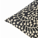 Подушка декоративная черного цвета Blossom Essence Grace варинант исполнения - 2 | Loft Concept в Волгограде