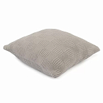 Подушка из хлопка рельефной вязки серого цвета Eden Line варинант исполнения - 1 | Loft Concept в Волгограде