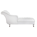 Кушетка белая с мягкой обивкой из велюра Michael Couch варинант исполнения - 2 | Loft Concept в Волгограде