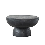 Столик кофейный черного цвета с овальной столешницей и круглым основанием Black Dalmen Table варинант исполнения - 6 | Loft Concept в Волгограде