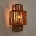 Бра с плетенным из джута плафоном Jutti H30 см варинант исполнения - 2 | Loft Concept в Волгограде