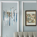 Бра с ветвистым каркасом из металла и подвесками из стекла Droplet Chandelier варинант исполнения - 2 | Loft Concept в Волгограде