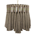Подвесной светильник круглый плетеный с бахромой Braided Bundle of Ears варинант исполнения - 1 | Loft Concept в Волгограде