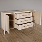 Буфет Primo с тремя ящиками и двумя фасадами Светлый дуб варинант исполнения - 3 | Loft Concept в Волгограде