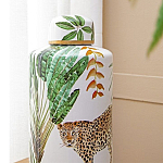 Ваза фарфоровая с ручной росписью Leopard Collection  варинант исполнения - 5 | Loft Concept в Волгограде