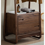 Вешалка деревянная с 2- мя ящиками Moon Walnut Furniture варинант исполнения - 7 | Loft Concept в Волгограде