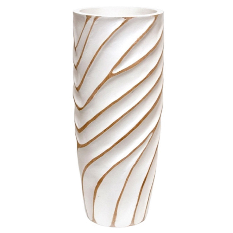 Ваза белая Vase of Thailand 1 Белый Золотой в Волгограде | Loft Concept 