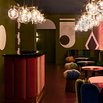 Обои ручная роспись Chez Nina by India Mahdavi Standard colourway on Perfect Green slub silk варинант исполнения - 1 | Loft Concept в Волгограде