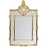 Зеркало прямоугольное Golden Classic Ornament Mirror варинант исполнения - 1 | Loft Concept в Волгограде