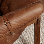 Двухместный диван Duncan винтажная коричневая кожа варинант исполнения - 6 | Loft Concept в Волгограде