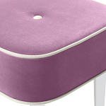 Квадратный мягкий пуф на белых ножках Winton Pouf Square варинант исполнения - 6 | Loft Concept в Волгограде