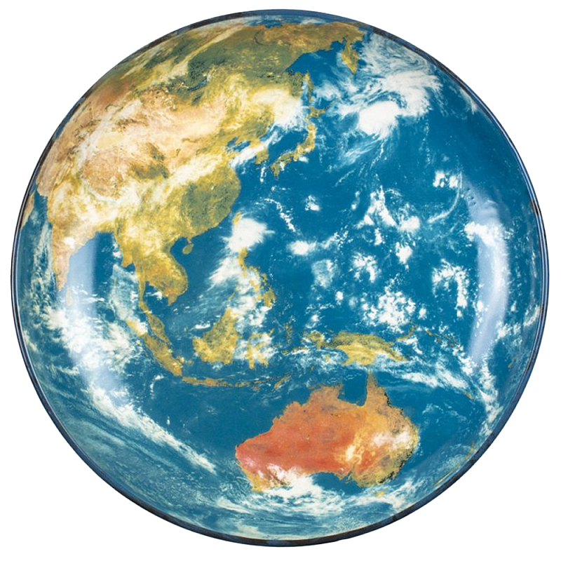 Блюдо Seletti Earth Asia Черный Синий Бежевый Блюдо Seletti Earth Asia Черный Синий Бежевый в Волгограде | Loft Concept