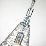 Подвесной светильник с прозрачным рельефным стеклянным плафоном в форме конуса Feiss варинант исполнения - 5 | Loft Concept в Волгограде