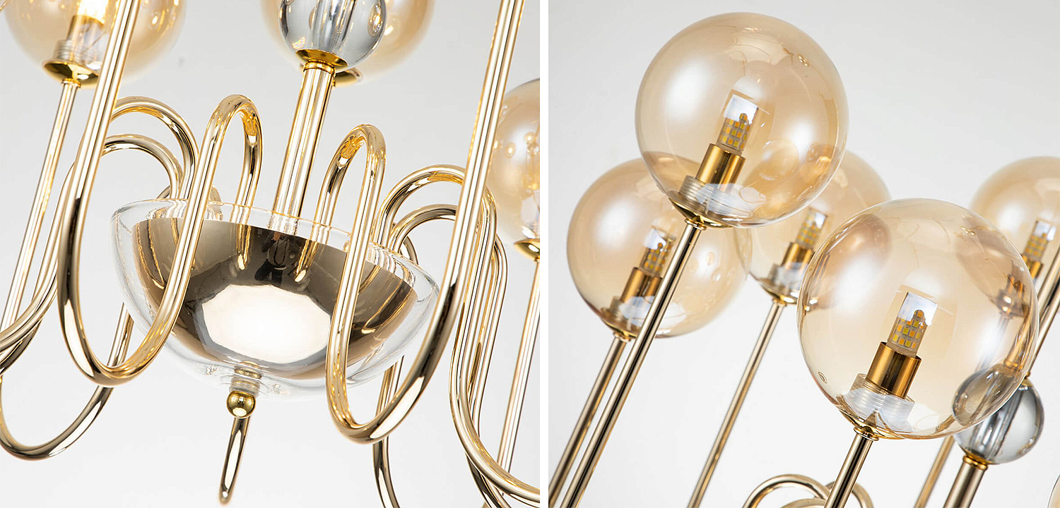 Люстра Sheiry Glass Ball Chandelier 9 Люстра Sheiry Glass Ball Chandelier 9 - Loft-Concept в Волгограде