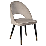 Стул велюровый серо-бежевый Schelde Gray Beige варинант исполнения - 2 | Loft Concept в Волгограде