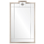 Зеркало в  серебряной раме с узорчатым геометрическим орнаментом Repulse варинант исполнения - 1 | Loft Concept в Волгограде