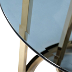 Столик журнальный золотой с темным стеклом Tastiness варинант исполнения - 1 | Loft Concept в Волгограде