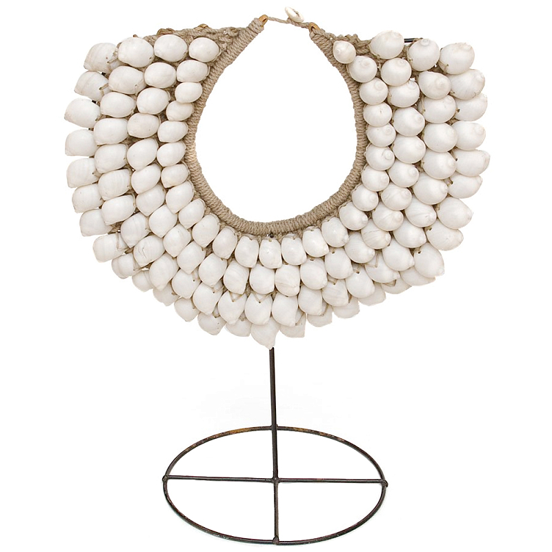 Этническое ожерелье из ракушек на подставке White Shells Necklace Белый Коричневый винтаж Этническое ожерелье из ракушек на подставке White Shells Necklace Белый Коричневый винтаж в Волгограде | Loft Concept