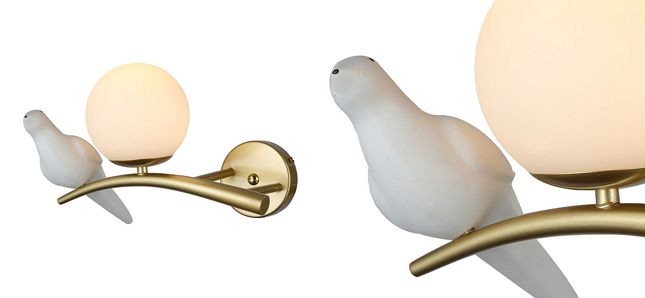 Бра с белой птицей Provence Bird Бра с белой птицей Provence Bird - Loft-Concept в Волгограде