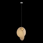 Подвесной светильник белый с фигурным тканевым плафоном White Whirlwinds варинант исполнения - 2 | Loft Concept в Волгограде