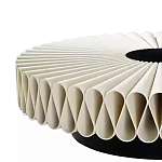 Дизайнерский журнальный стол круглый с фактурной столешницей Ifike варинант исполнения - 2 | Loft Concept в Волгограде