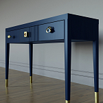 Дизайнерский Письменный стол Elsa Dreams Blue с тремя ящиками варинант исполнения - 2 | Loft Concept в Волгограде