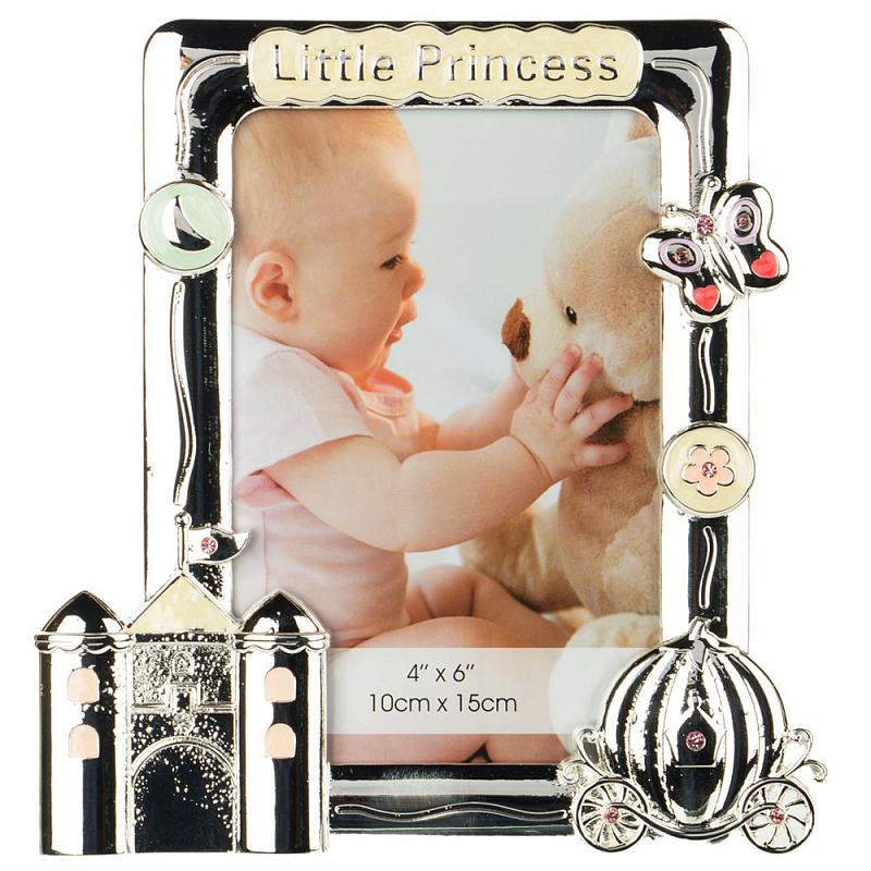 Фоторамка детская Childhood Corner Little Princess Серебряный Фоторамка детская Childhood Corner Little Princess Серебряный в Волгограде | Loft Concept