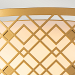 Потолочный светильник золотого цвета с каркасом в виде геометрических ромбов Elstead Lighting варинант исполнения - 5 | Loft Concept в Волгограде