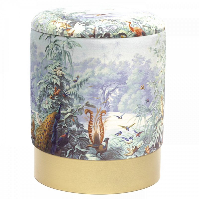 Пуф PUF Jungle Print с крышкой Adrian Мульти в Волгограде | Loft Concept 