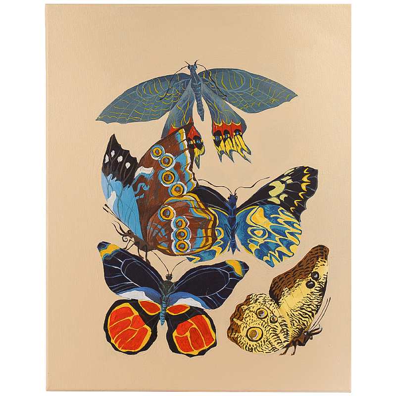 Картина Бабочки The Beauty of Butterflies Бежевый Мульти Картина Бабочки The Beauty of Butterflies Бежевый Мульти в Волгограде | Loft Concept