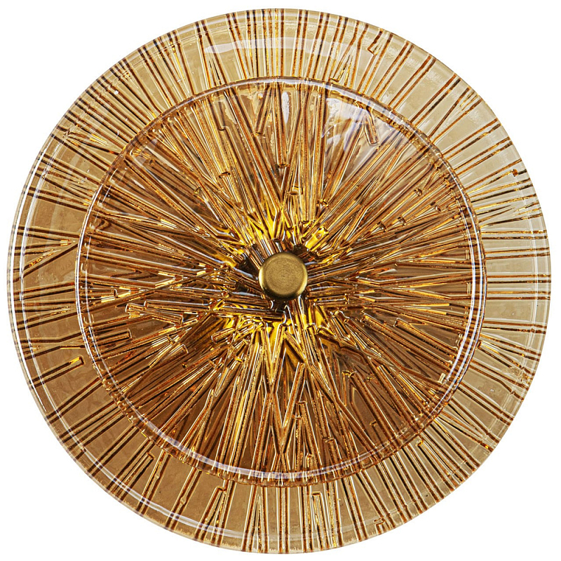 Бра в форме диска из рельефного коричневого стекла Decorative Glass Discs Wall Lamp Коричневый Латунь Бра в форме диска из рельефного коричневого стекла Decorative Glass Discs Wall Lamp Коричневый Латунь в Волгограде | Loft Concept
