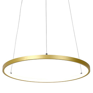 Кольцевая люстра золотого цвета 40 см