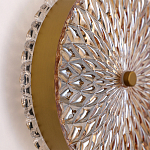 Бра с плафоном из рельефного стекла Peony Glass Bronze  варинант исполнения - 3 | Loft Concept в Волгограде