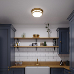 Потолочный светильник с белым матовым стеклянным плафоном в форме перевернутого конуса Hinkley варинант исполнения - 4 | Loft Concept в Волгограде