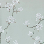 Обои ручная роспись Magnolia Canopy Original Colourway on Adam Grey dyed silk варинант исполнения - 1 | Loft Concept в Волгограде