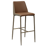 Стул барный с терракотовой обивкой из экокожи Spectacular High Chair варинант исполнения - 1 | Loft Concept в Волгограде