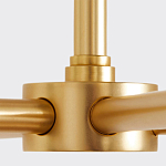 Люстра золотая с белыми тканевыми абажурами Coolness варинант исполнения - 3 | Loft Concept в Волгограде