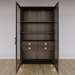 Дизайнерский шкаф витрина Elsa Dreams Walnut с 4-мя ящиками варинант исполнения - 6 | Loft Concept в Волгограде