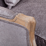 Кресло Ava Classical Armchair brown and grey velour варинант исполнения - 4 | Loft Concept в Волгограде