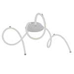 Люстра белого цвета с тремя изогнутыми светодиоидными плафонами Luke Lampco Tracer Lamp варинант исполнения - 1 | Loft Concept в Волгограде