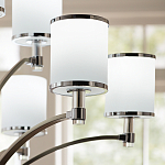 Люстра с белыми стеклянными плафонами в форме цилиндра Feiss варинант исполнения - 10 | Loft Concept в Волгограде