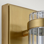 Бра вертикальное с рифленым стеклянным плафоном и прямоугольным основанием Quintiesse варинант исполнения - 2 | Loft Concept в Волгограде