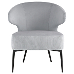 Современное мягкое кресло на металлических ножках Rakush Grey варинант исполнения - 2 | Loft Concept в Волгограде