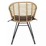 Стул с ротанговым плетением Wicker Half Chair с подлокотниками варинант исполнения - 2 | Loft Concept в Волгограде