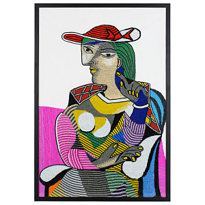 Картина ручная вышивка бисером Портрет Марии-Терезы Пикассо Picasso