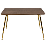 Обеденный стол на металлических ножках Casey Brass Dining Table варинант исполнения - 4 | Loft Concept в Волгограде